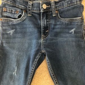 Levi Boys 510 Skinny size 8 regular. W 24xL25, stretchy, distressed.